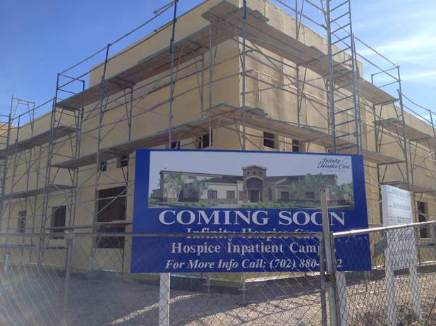 A $5 million hospice center is set to open in spring on South Jones Boulevard near the 215 Beltway. Infinity Hospice Care broke ground on the two-building, 19,000-square-foot campus in fall.