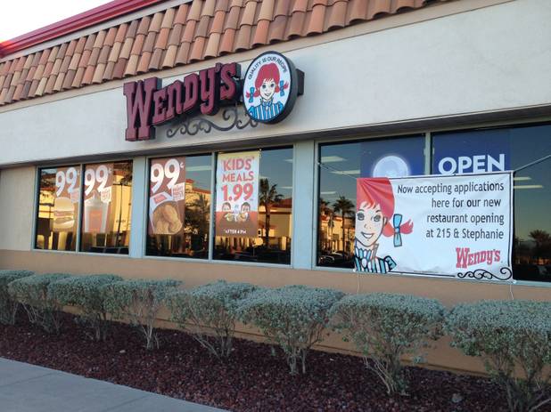 The Wendy's restaurant at 500 N. Green Valley Parkway, as seen on Jan. 28, 2013. Cedar Enterprises recently sold this and 17 other Wendy's properties in the Las Vegas Valley to two national real estate firms.