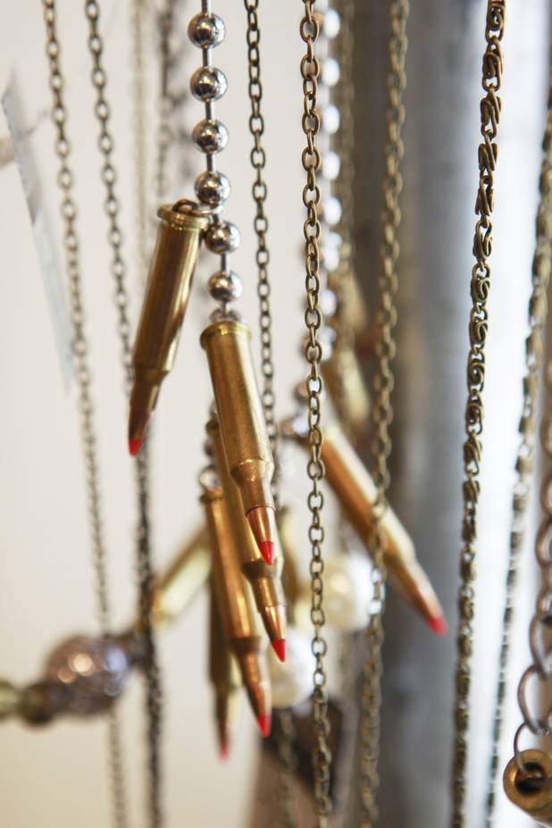RusticKnitt uses bullets to make jewelry as means to provoke conversation about gun control.