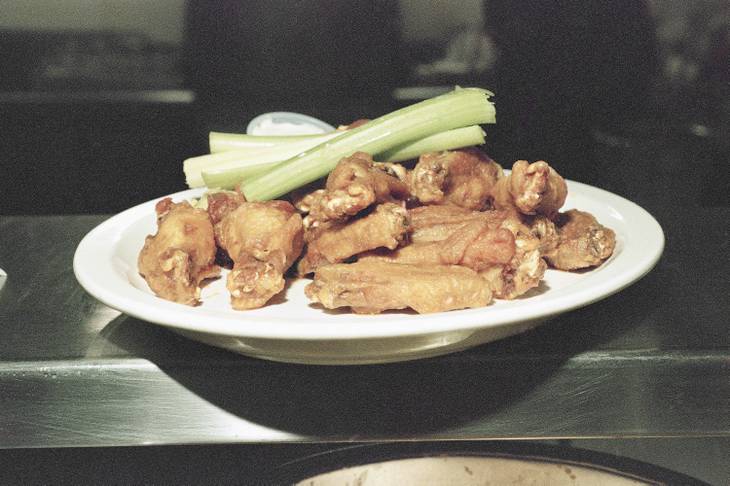 A plate of Buffalo chicken wings, with celery and blue cheese dressing, at Frank and Teressa's Anchor Bar is Buffalo, N. Y. The "home of Buffalo chicken wings" is opening a location on the Las Vegas Strip.