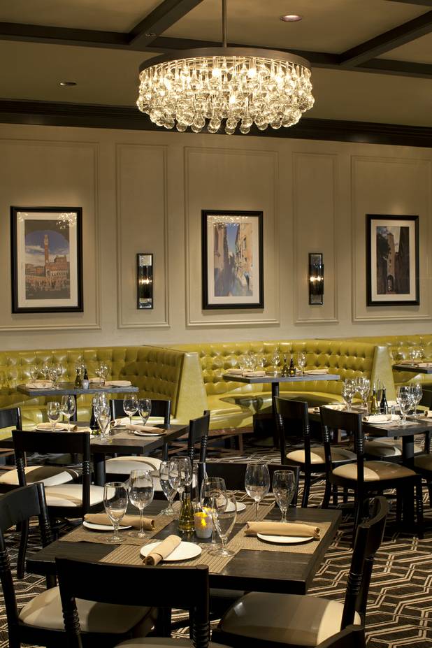 The dining room of Pasta Cucina at Palace Station.