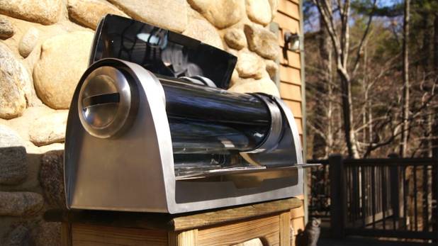 Ohio-based GoSun says its portable solar stove converts more than 80 percent of sunlight into heat, reaching a temperature of 550 degrees. The product will be on display at 2016 CES, which gets underway Wednesday, Jan. 5, 2016.